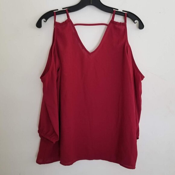 Collective Concept Glenice Cold Shoulder Blouse - Picture 7 of 13